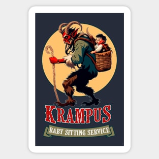 Krampus baby sitting servicee Sticker